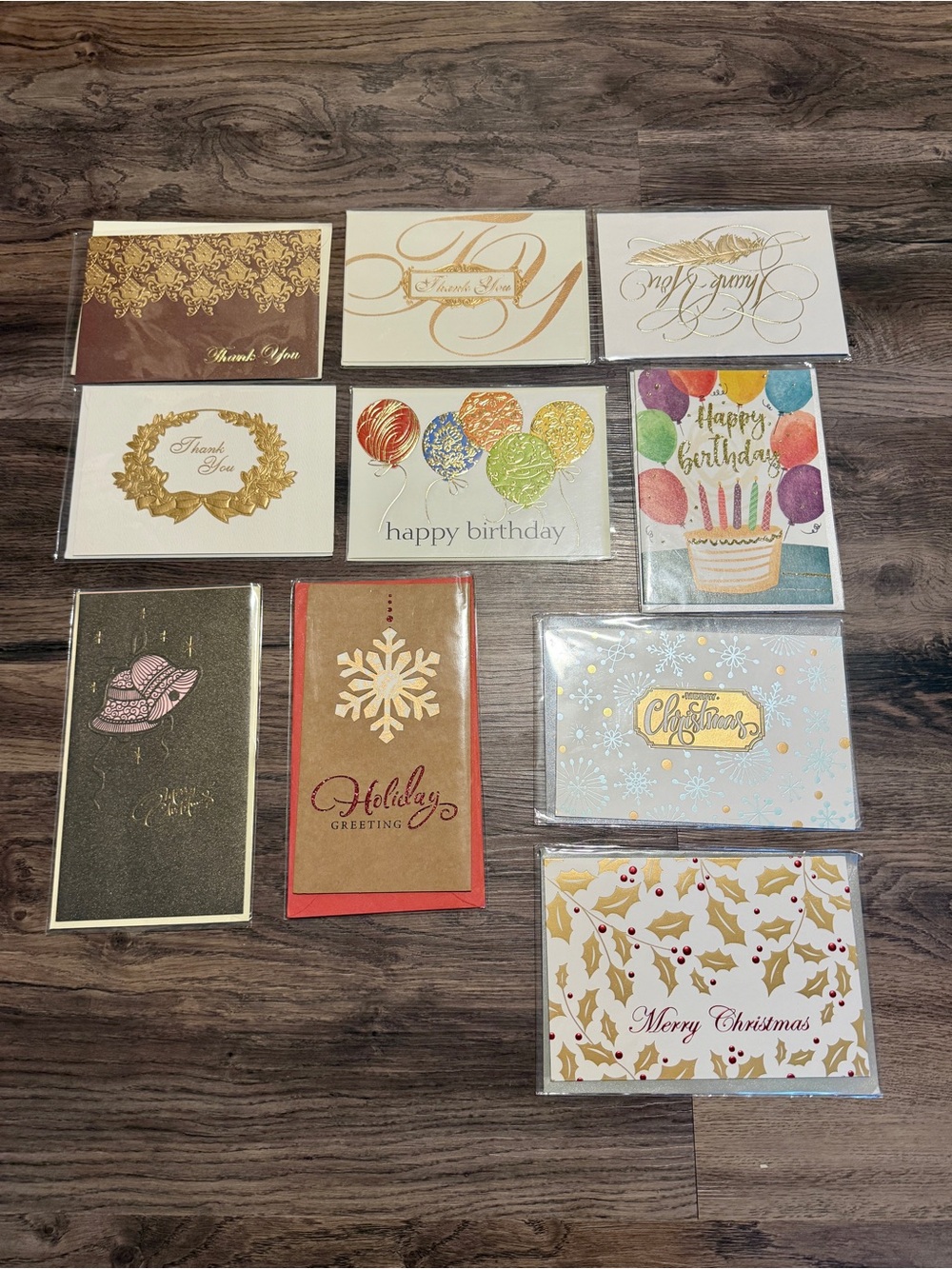 10 Greeting Cards with Envelopes
